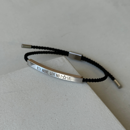 Rise Above Give No F*cks Bracelet