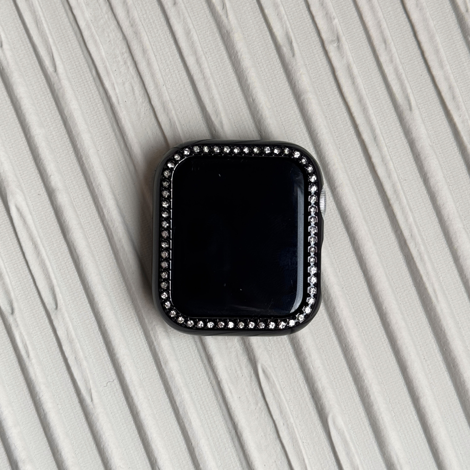 black rhinestone apple watch case