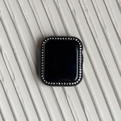 black rhinestone apple watch case