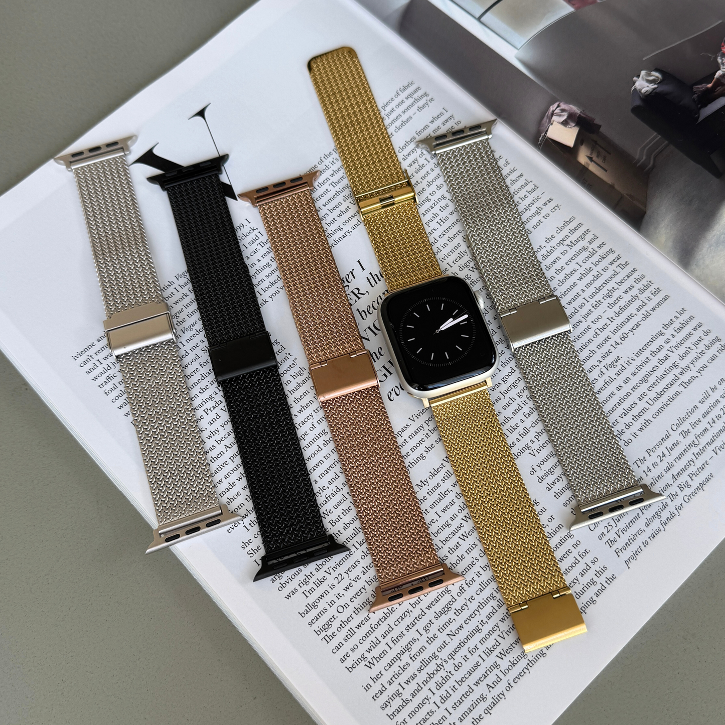 Apple Watch Band, iWatch loop strap 45mm 44mm 42mm 41mm 40mm 38mm, Luxury Women Metal Bracelet, Apple Watch 10 loop armband gift