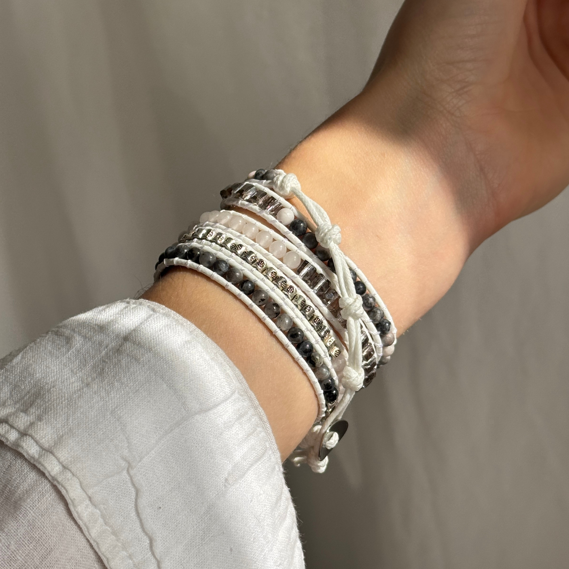 Boho chic jasper Apple Watch bracelet strap for women – handmade beaded design