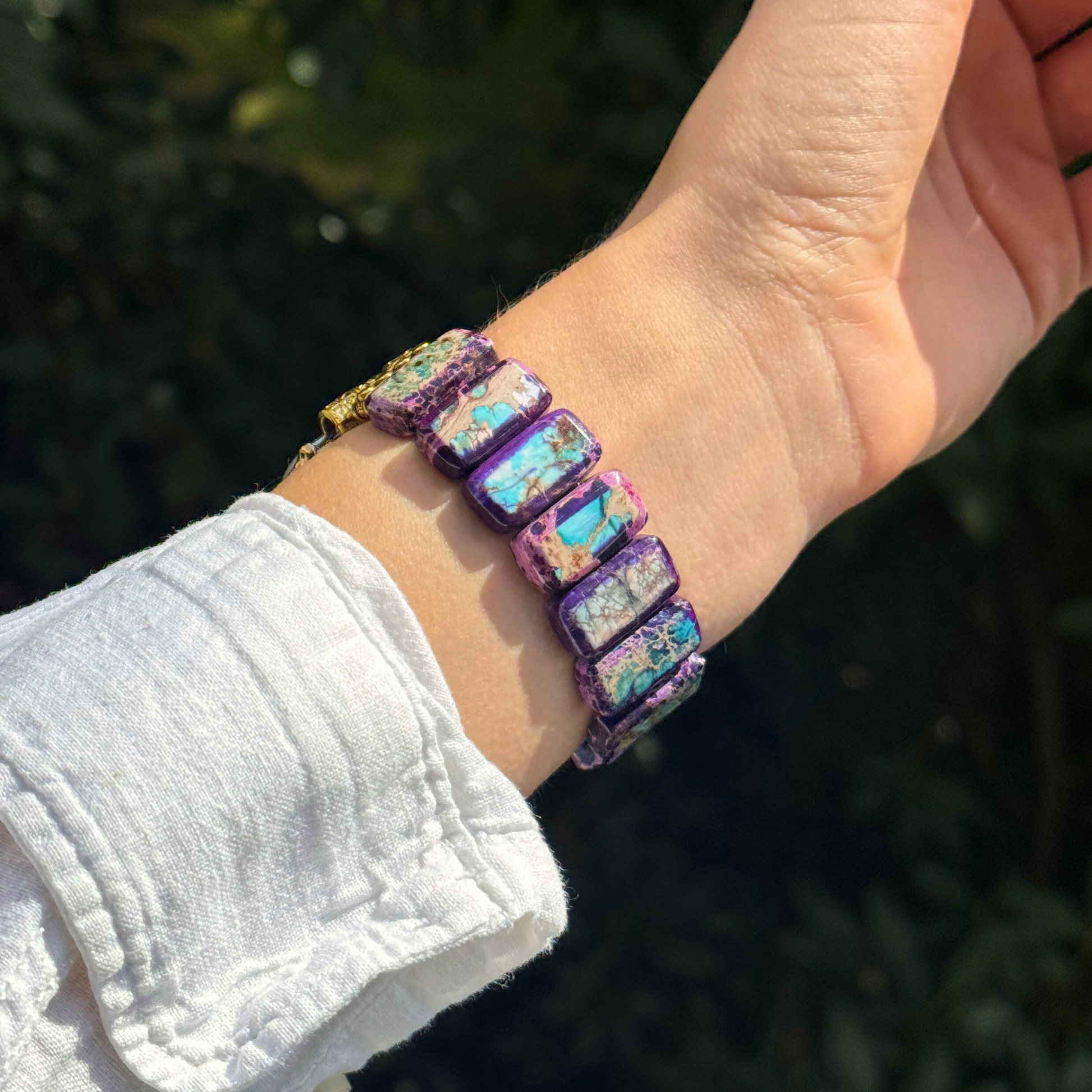 Boho-chic Jasper Apple Watch bracelet strap – Terra band